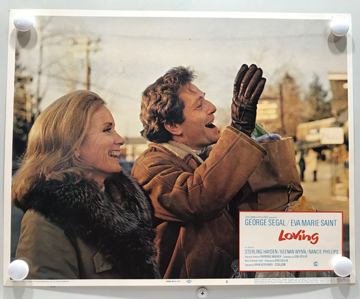 ORIGINAL LOBBY CARDS - LOVING - 1970 - set of 8