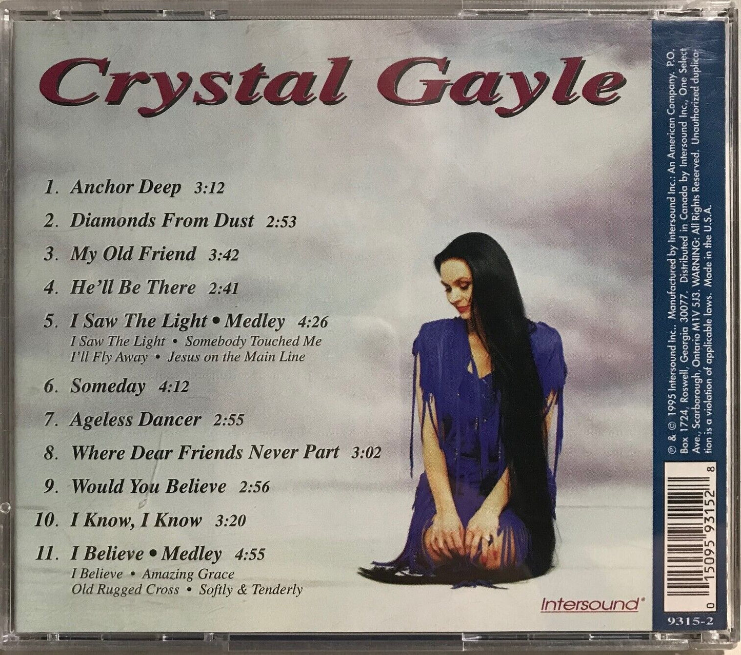 MUSIC CD IN CASE (COVER SIGNED) - CRYSTAL GAYLE - SOMEDAY