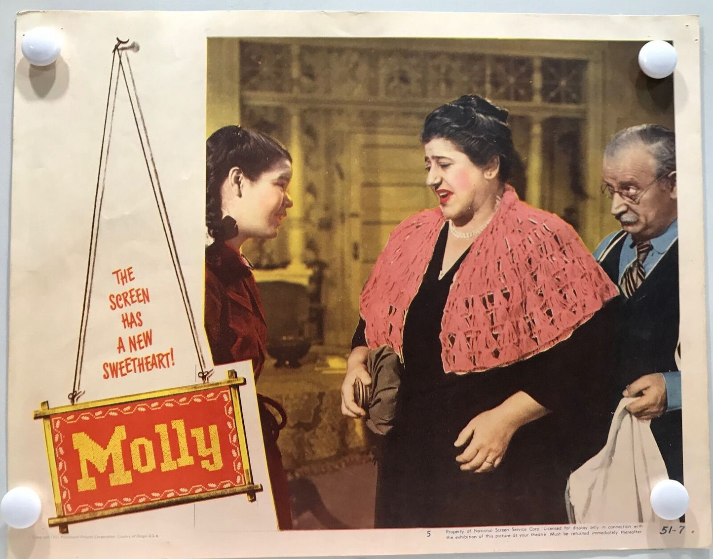 ORIGINAL LOBBY CARDS - MOLLY - 1951 - set of 8