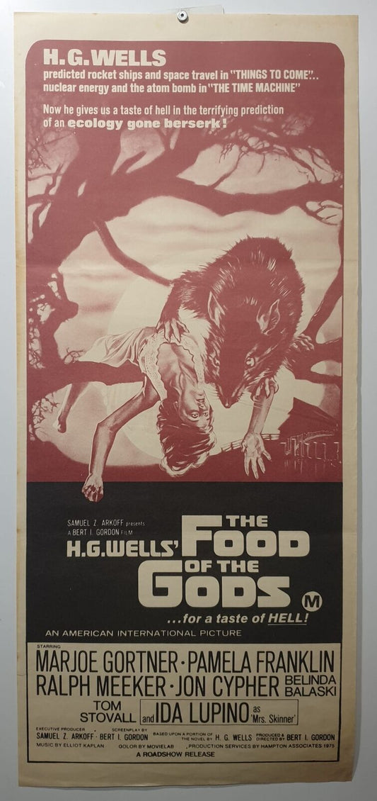 ORIGINAL DAYBILL MOVIE POSTER - FOOD OF THE GODS