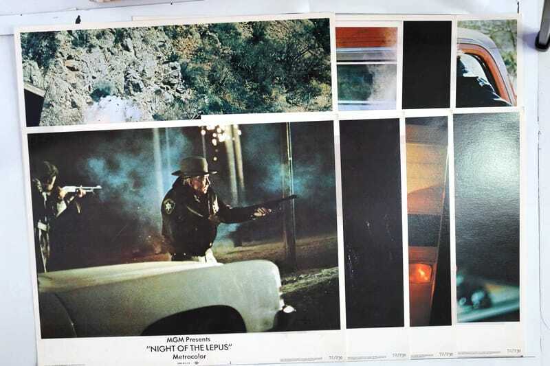 ORIGINAL LOBBY CARDS - NIGHT OF THE LEPUS - 1972 - set of 8