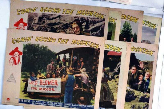 ORIGINAL LOBBY CARDS - COMIN' ROUND THE MOUNTAIN - 1940 - set of 8