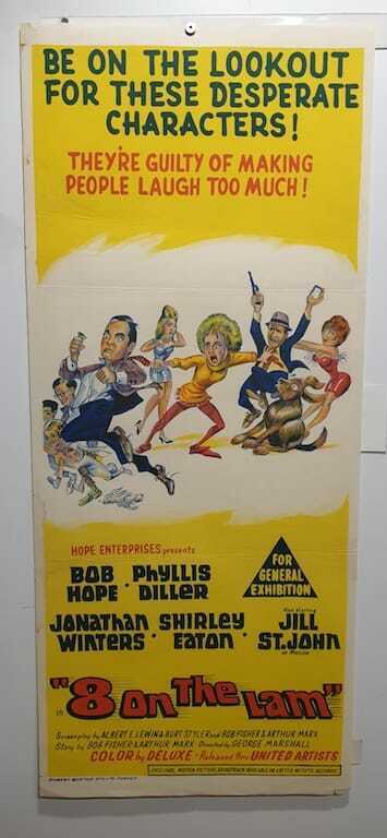 ORIGINAL DAYBILL MOVIE POSTER - 8 ON THE LAM