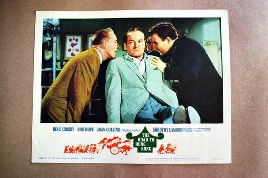 ORIGINAL LOBBY CARD - ROAD TO HONG KONG - 1962 - key #2 card