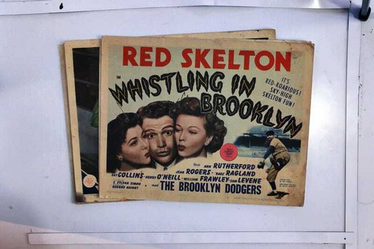 ORIGINAL LOBBY CARDS - WHISTLING IN BROOKLYN - 1943 - set of 8
