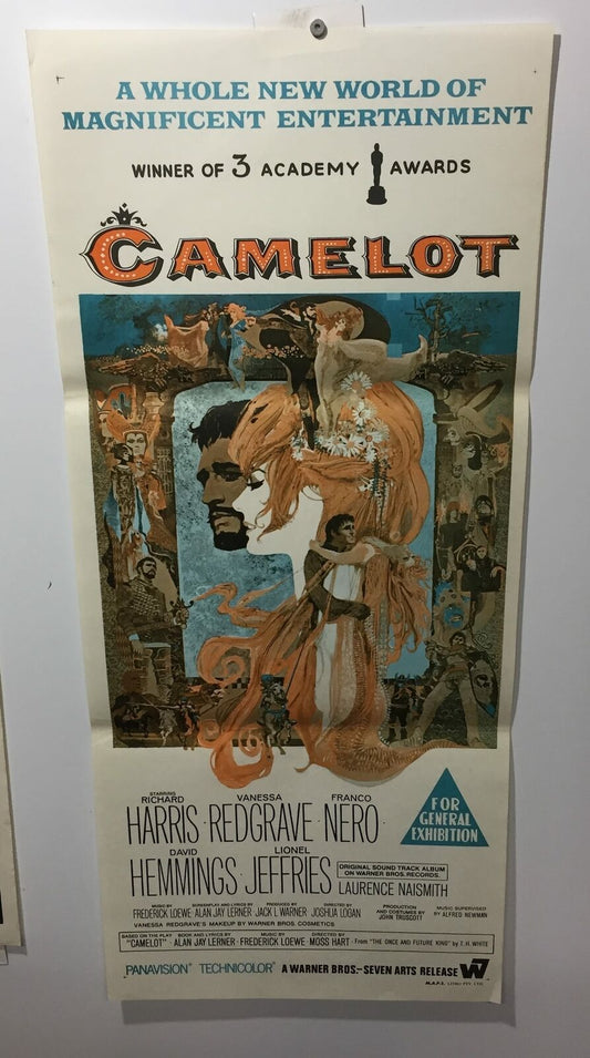 ORIGINAL DAYBILL MOVIE POSTER - CAMELOT - MUSICAL