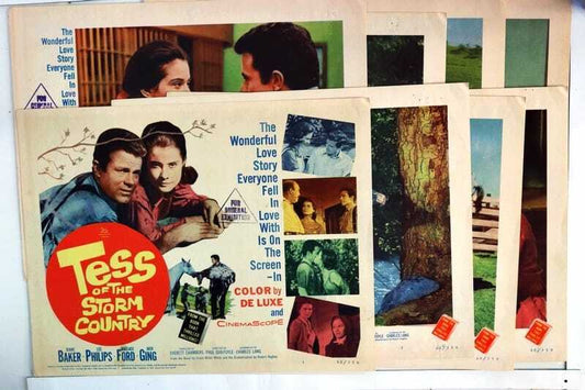 ORIGINAL LOBBY CARDS - TESS OF THE STORM COUNTY - 1960 - set of 8