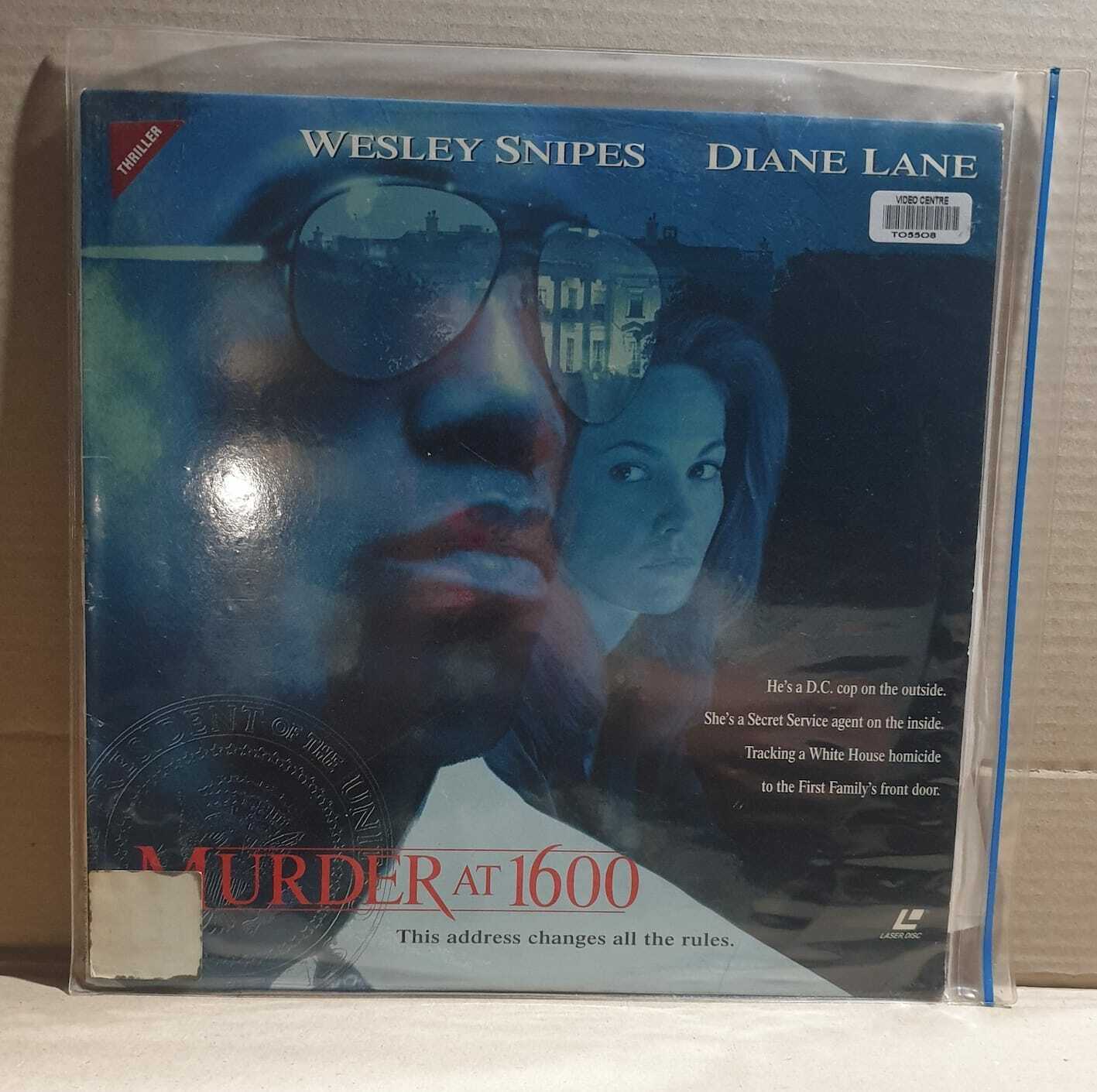 LASERDISC MOVIE - MURDER AT 1600 - Wesley Snipes, Diane Lane