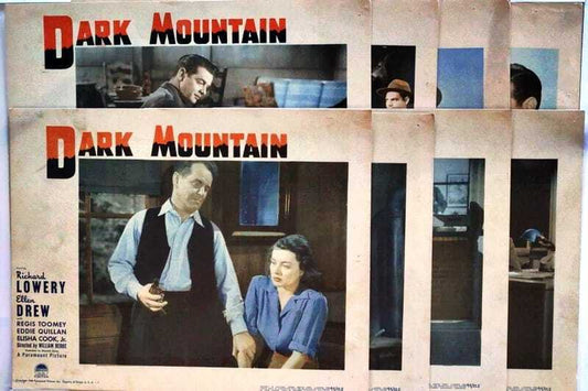 ORIGINAL LOBBYS CARDS - DARK MOUNTAIN - 1944 - set of 8