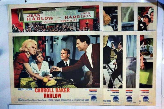 ORIGINAL LOBBY CARDS - HARLOW - 1965 - set of 8