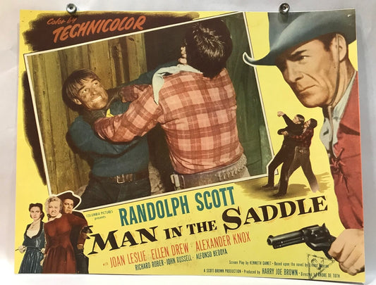 ORIGINAL LOBBY CARD - MAN IN THE SADDLE (b) - 1951 - key card