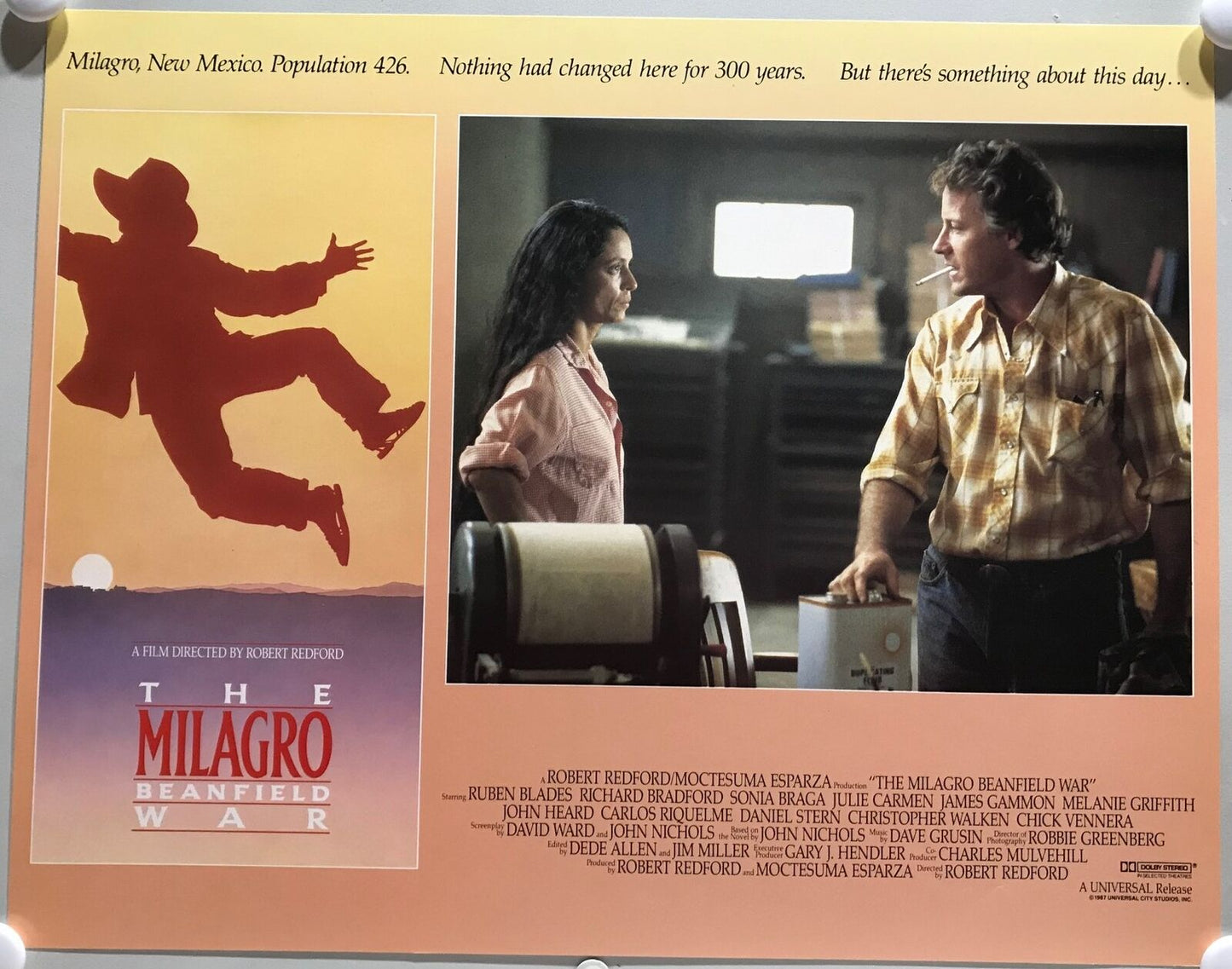 ORIGINAL LOBBY CARDS - THE MILAGRO BEANFIELD WAR - 1988 - set of 8