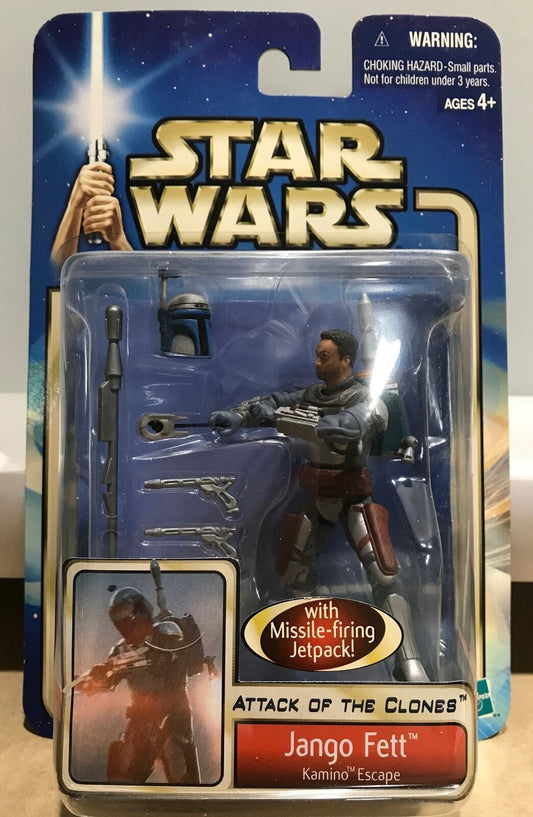 STAR WARS - HASBRO - AOTC - JANGO FETT - "Kamino Escape" - with Mitrinomon Z-6