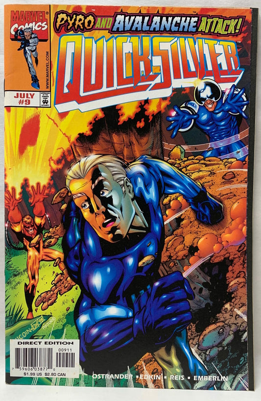 COMIC BOOK - QUICKSILVER #9 PYRO AND AVALANCHE