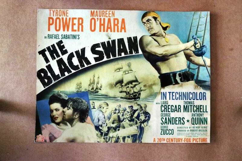 ORIGINAL LOBBY CARD - BLACK SWAN - 1942 - title card