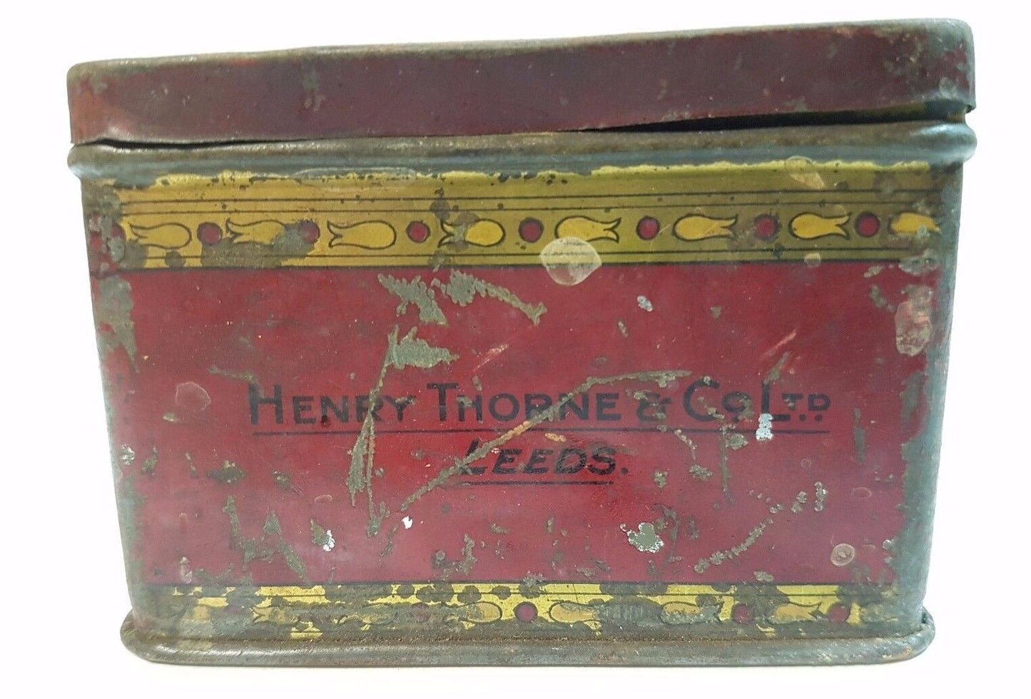 Biscuit Tea Sweets Cigar Tin Thorne's Extra Super Creme Toffee Henry Thorne & Co