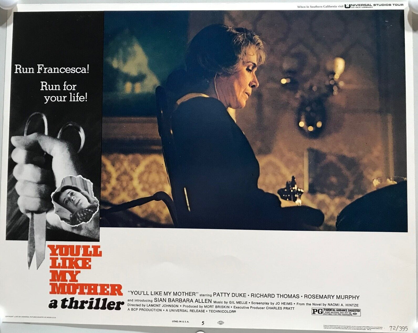 ORIGINAL LOBBY CARDS - YOU'LL LIKE MY MOTHER - 1972 - set of 8