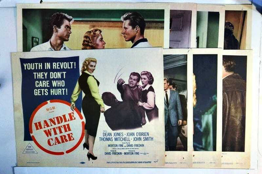 ORIGINAL LOBBY CARDS - HANDLE WITH CARE - 1958 - set of 8