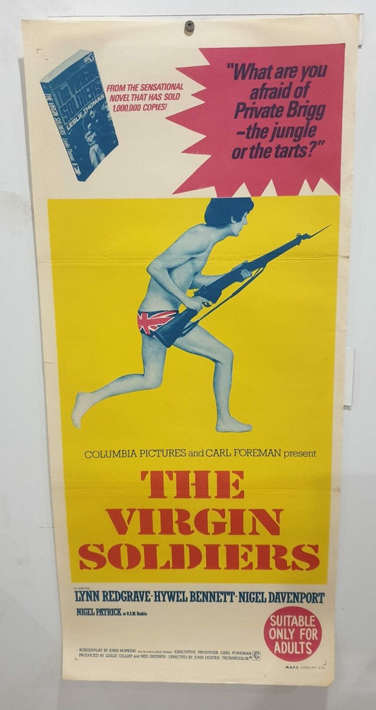 ORIGINAL DAYBILL MOVIE POSTER - THE VIRGIN SOLDIERS - 1969