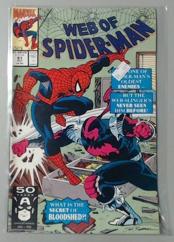 COMIC BOOK - MARVEL COMICS - SPIDER-MAN - WEB OF SPIDER-MAN #81