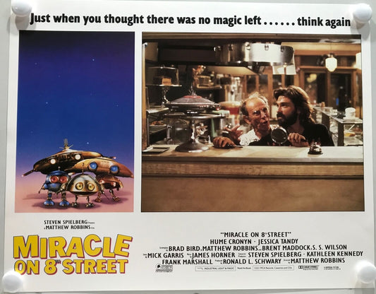 ORIGINAL LOBBY CARDS - MIRACLE ON 8TH STREET (batteries not included)-1987-Set 0f 8