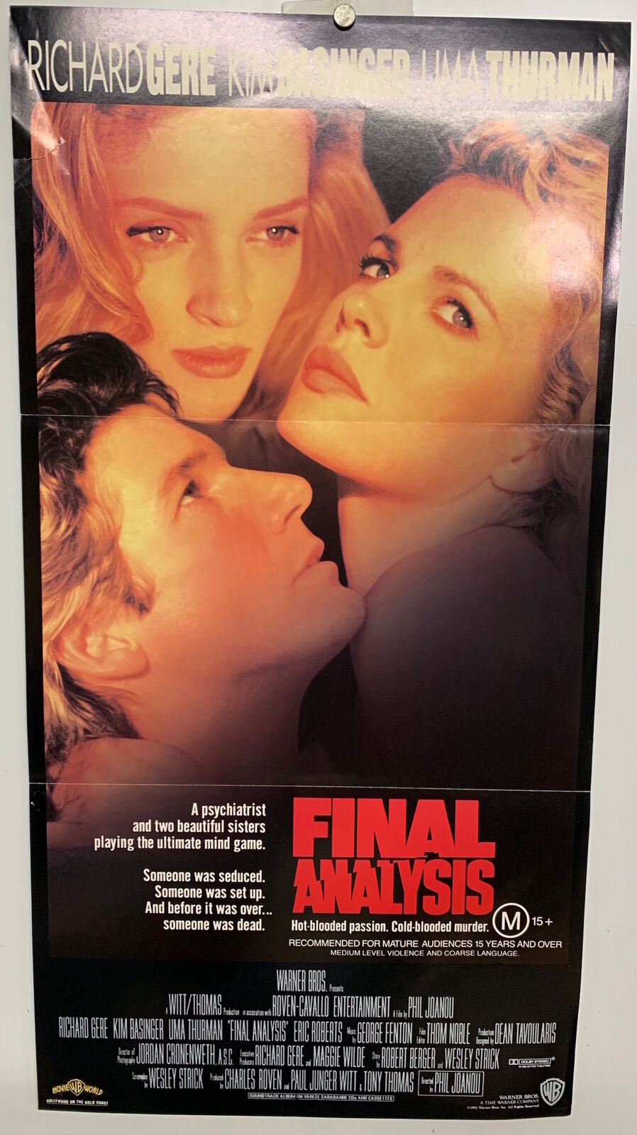 ORIGINAL DAYBILL MOVIE POSTER - FINAL ANALYSIS