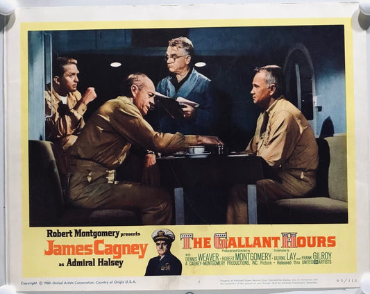 ORIGINAL LOBBY CARD - THE GALLANT HOURS - 1960 - key #7 card