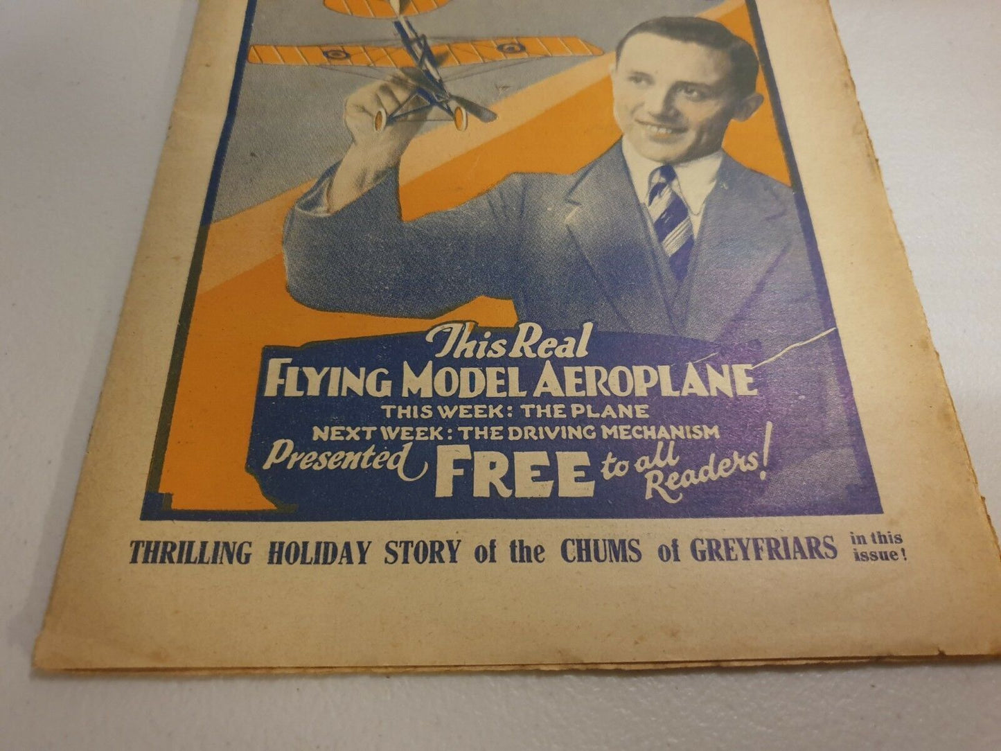 COMIC BOOK MAGAZINE - THE MAGNET FLYING MODEL AEROPLANE AUG 17TH 1929 2D