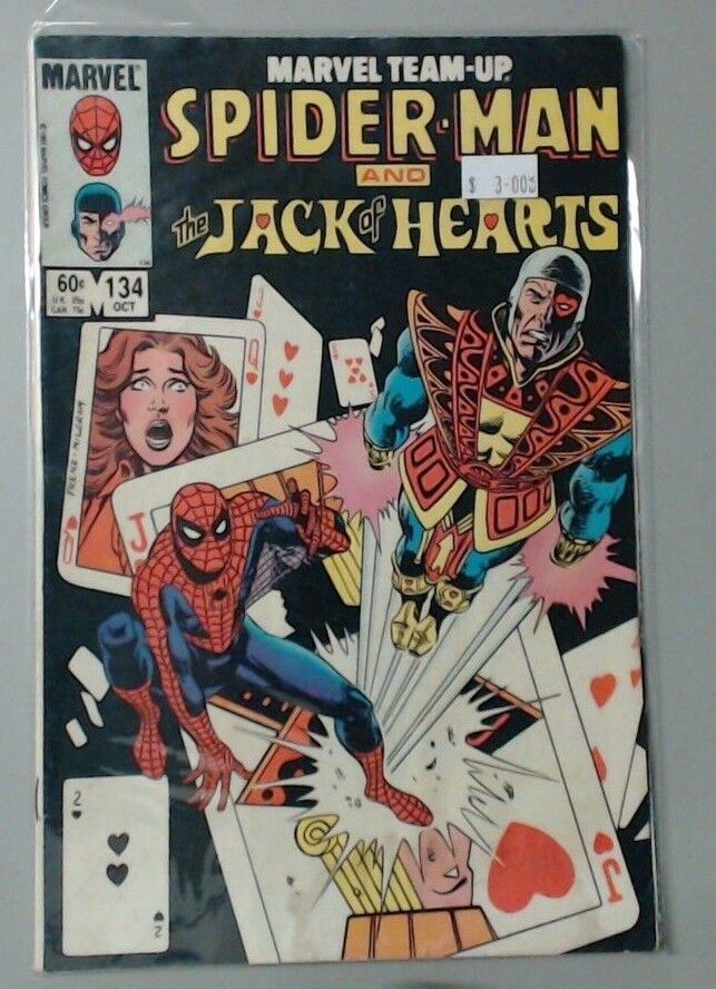 MARVEL COMIC BOOK - TEAM UP SPIDER-MAN AND JACK OF HEARTS NUMBER 134