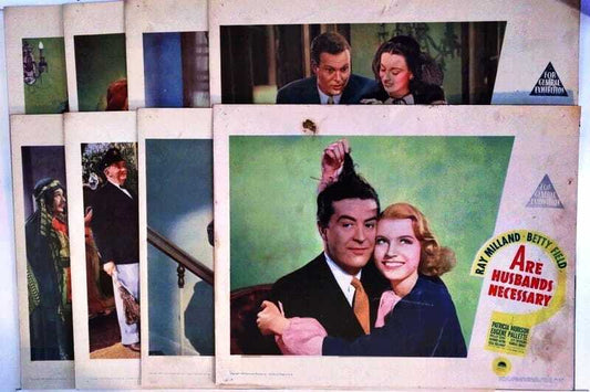 ORIGINAL LOBBY CARDS - ARE HUSBANDS NECESSARY - 1942 - set of 8