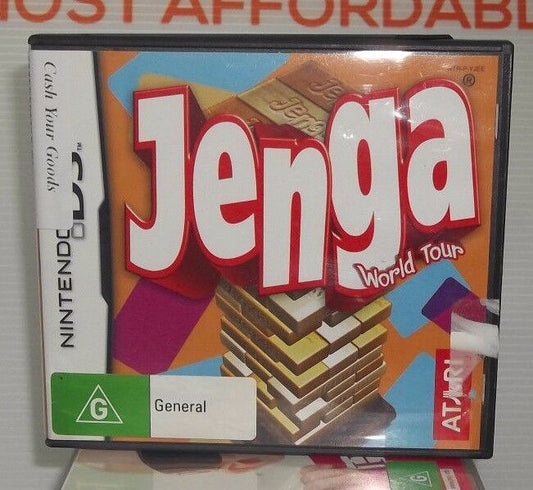 NINTENDO DS GAME - JENGA WORLD TOUR WITH BOOKLET VGC