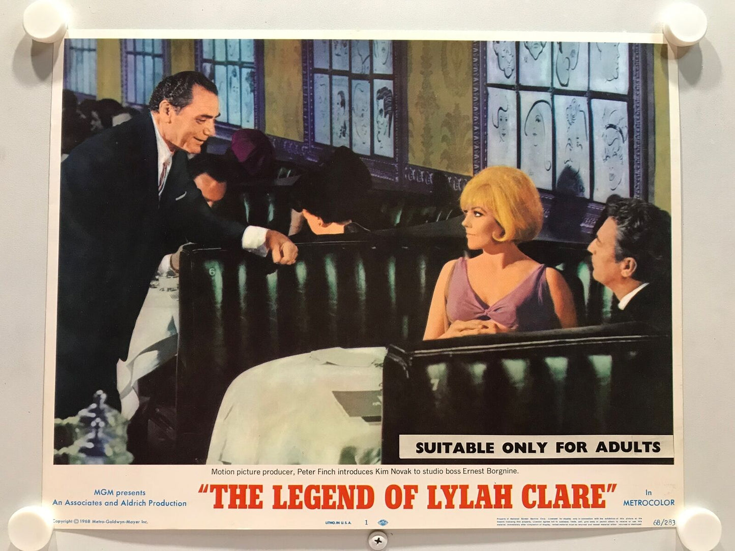 ORIGINAL LOBBY CARDS - THE LEGEND OF LYLAH CLARE - 1968 - set of 8