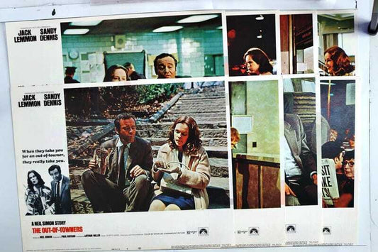 ORIGINAL LOBBY CARDS - THE OUT-OF-TOWNERS - 1970 - set of 8