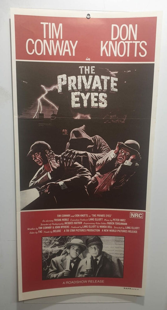 ORIGINAL DAYBILL MOVIE POSTER - THE PRIVATE EYES - 1980