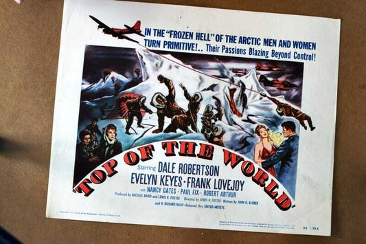 ORIGINAL LOBBY CARD - TOP OF THE WORLD - 1955 - title card