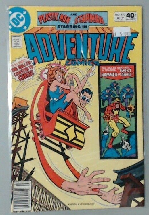 COMIC BOOK -- ADVENTURE COMICS STARMAN PLASTIC MAN AQUAMAN #473