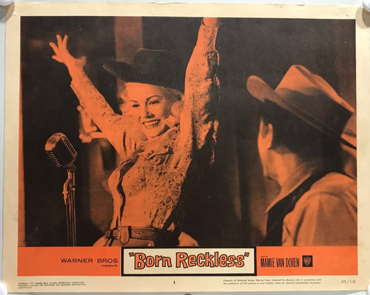 ORIGINAL LOBBY CARDS - BORN RECKLESS - 1959 - set of 8