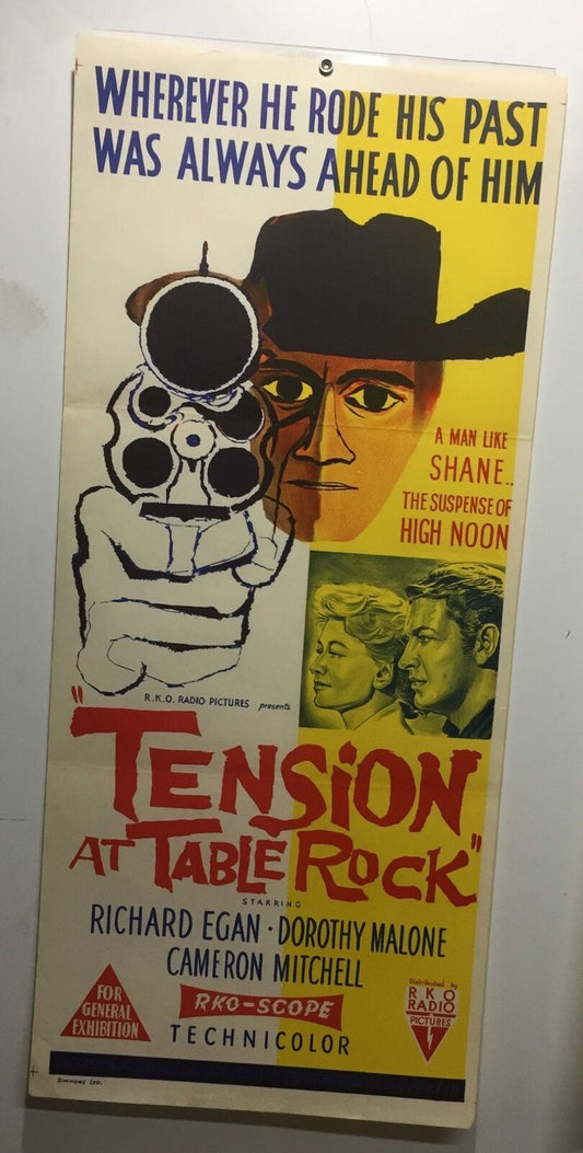 ORIGINAL DAYBILL MOVIE POSTER - TENSION AT TABLE ROCK