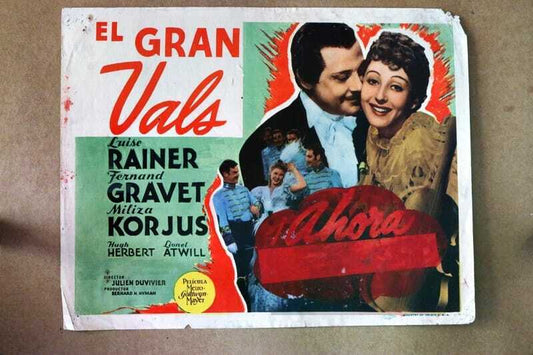 ORIGINAL LOBBY CARD - EL GRAN VALS  - THE GREAT WALTZ - 1935 - title card