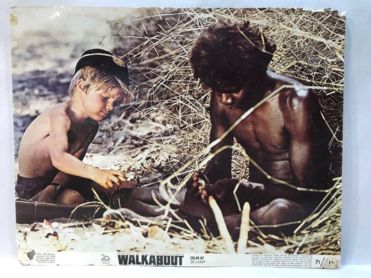 ORIGINAL LOBBY CARD - WALKABOUT (j) - 1971 - key card - Australian