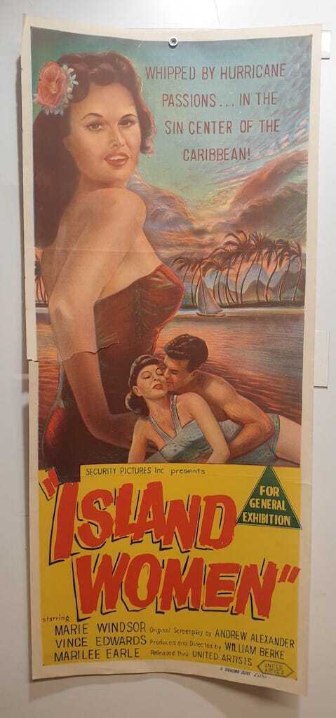 ORIGINAL DAYBILL MOVIE POSTER - ISLAND WOMEN