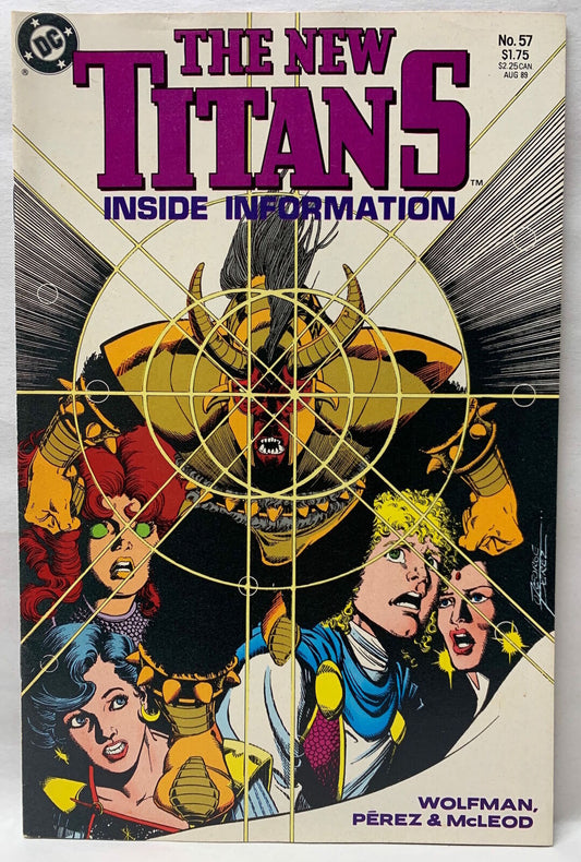 COMIC BOOK ~ THE NEW TITANS #57 INSIDE INFORMATION