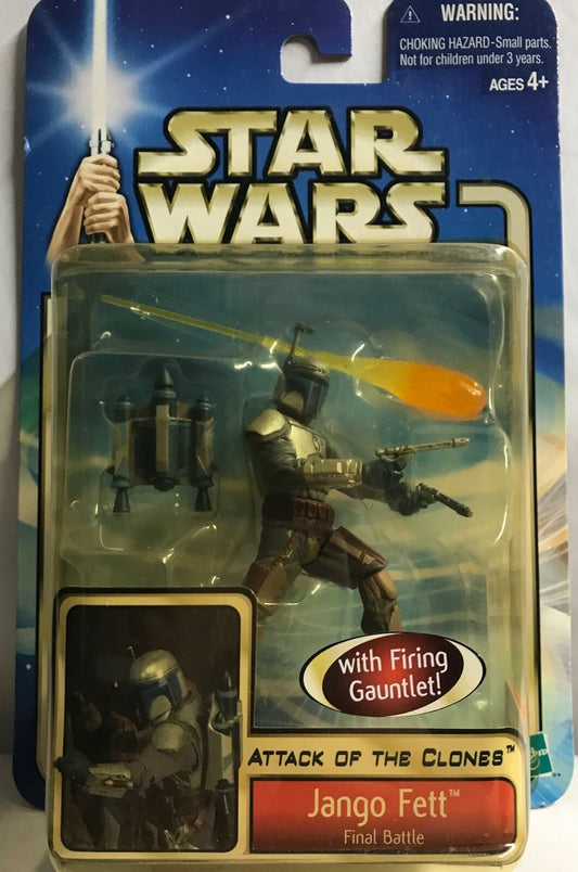 STAR WARS - HASBRO - AOTC - JANGO FETT - "FINAL BATTLE" - with Mitrinomom Z-6