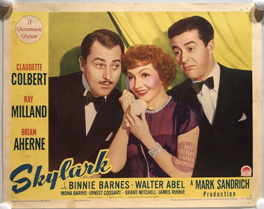 ORIGINAL LOBBY CARDS - SKYLARK - 1941 set of 8