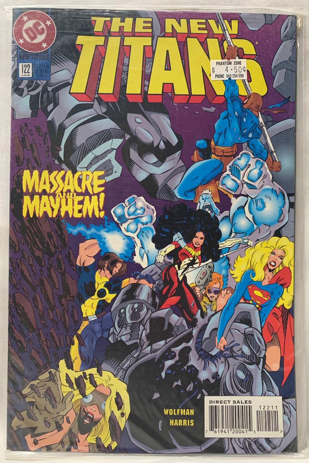 COMIC BOOK - THE NEW TEEN TITANS #122