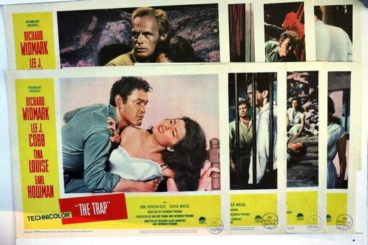 ORIGINAL LOBBY CARDS - THE TRAP - 1959 - set of 8