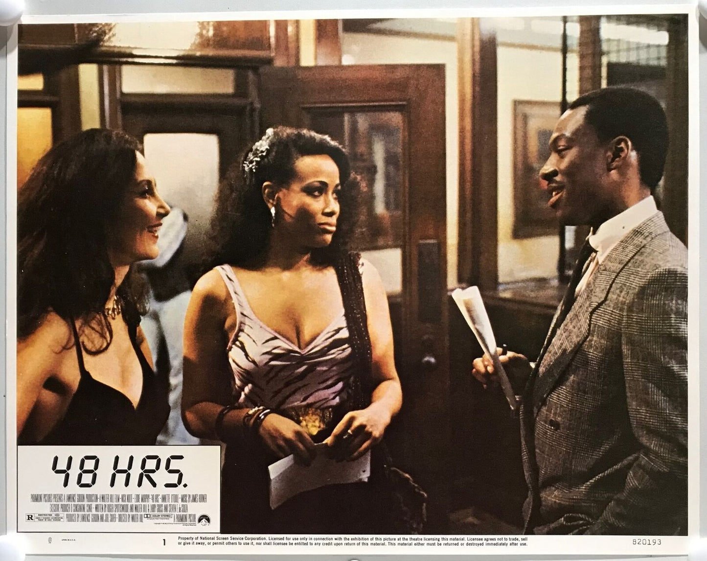 ORIGINAL LOBBY CARDS - 48 HOURS - 1982 - set of 8 -  Eddie Murphy, Nick Nolte...