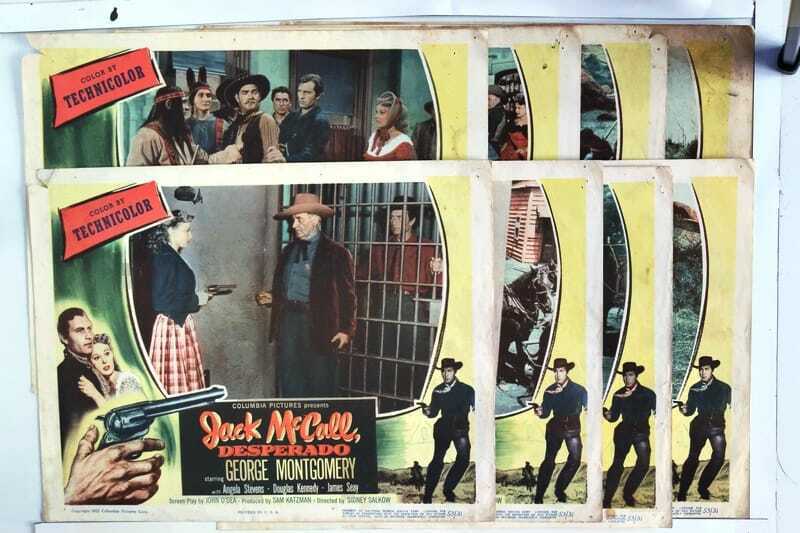 ORIGINAL LOBBY CARDS - JACK MCCALL, DESPERADO - 1953 - set of 8