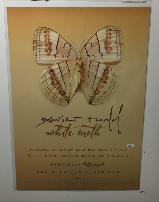 MUSIC PROMO POSTER - XAVIER RUDD - WHITE MOTH - ft BETTER PEOPLE