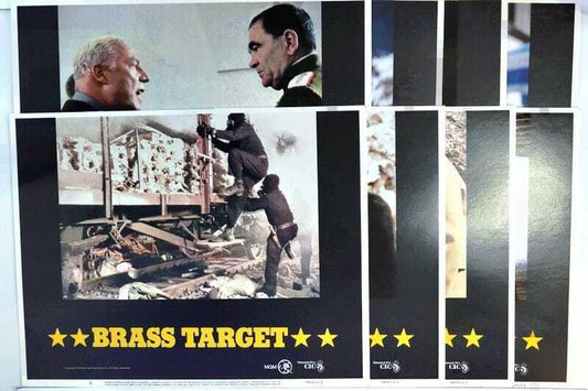 ORIGINAL LOBBY CARDS - BRASS TARGET - 1978 - set of 8